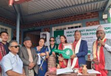 तादी ६ मा सामुदायिक स्वास्थ्य इकाइ भवन उद्घाटन तथा हस्तान्तरण सम्पन्न